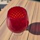 Grand verre géant 26 cm Empoli rouge rubis verre soufflé
