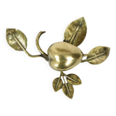 French Art Nouveau Jewelry Box Ashtray Bronze Pear 1920s