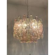 Lustre contemporain en verre de Murano "Poliedri