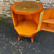Vintage octagonal bar cabinet – leather top – Art Deco style – years
