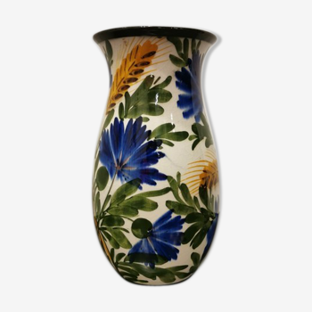 Elmshorn enamelled ceramic vase