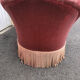 Paire de crapauds vintage en velours rose