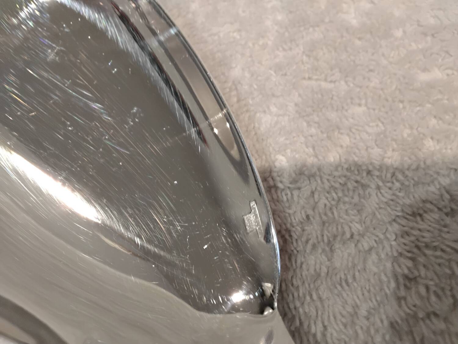 Christofle silver plated rice serving shovel, pearl model