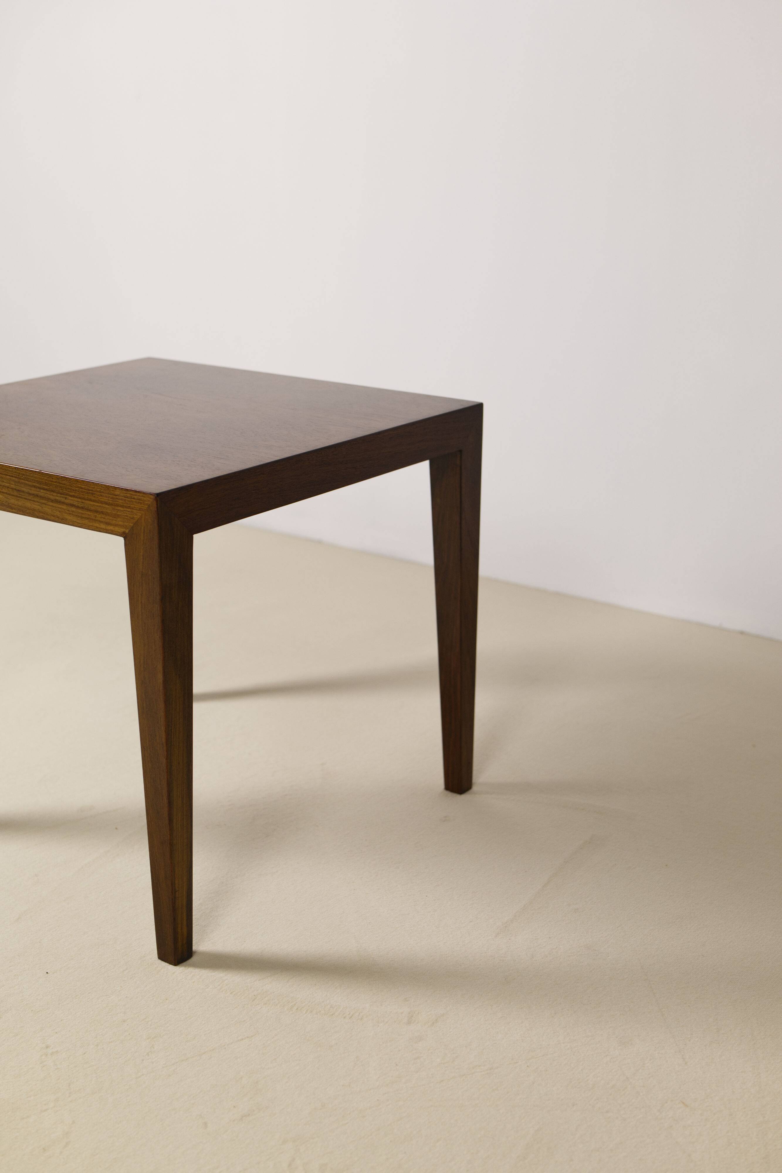 Teak side table by Severin Hansen Jr., Haslev Møbelsnedkeri Denmark, 1960s