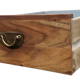 Wooden drawer brass handle