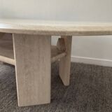 Vintage coffee table in travertine 70s