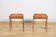 Mid-Century Teak and Rattan Nightstands by Søren Rasmussen, Denmark, 1960s,