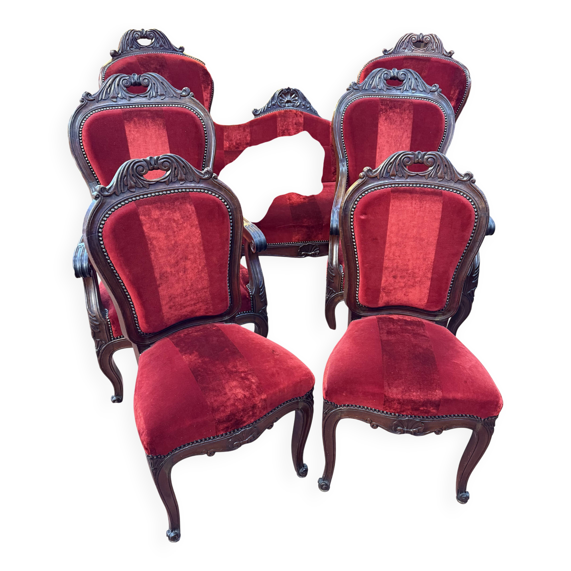 Salon de style Napoléon III, d'époque XX ème siècle