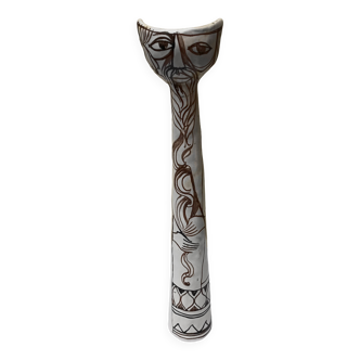 Vase sculpture en ceramique de Elio Schiavon, années 60