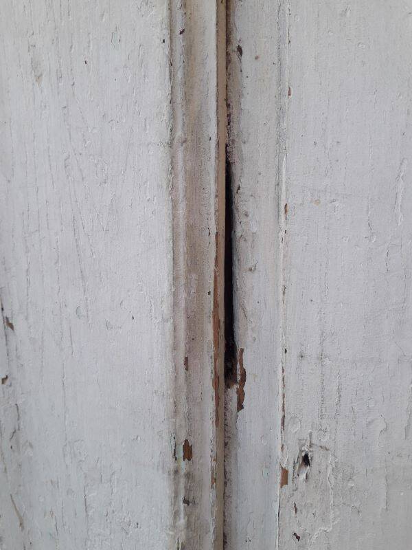 Door H186.5xW75cm with 18th century interior molding