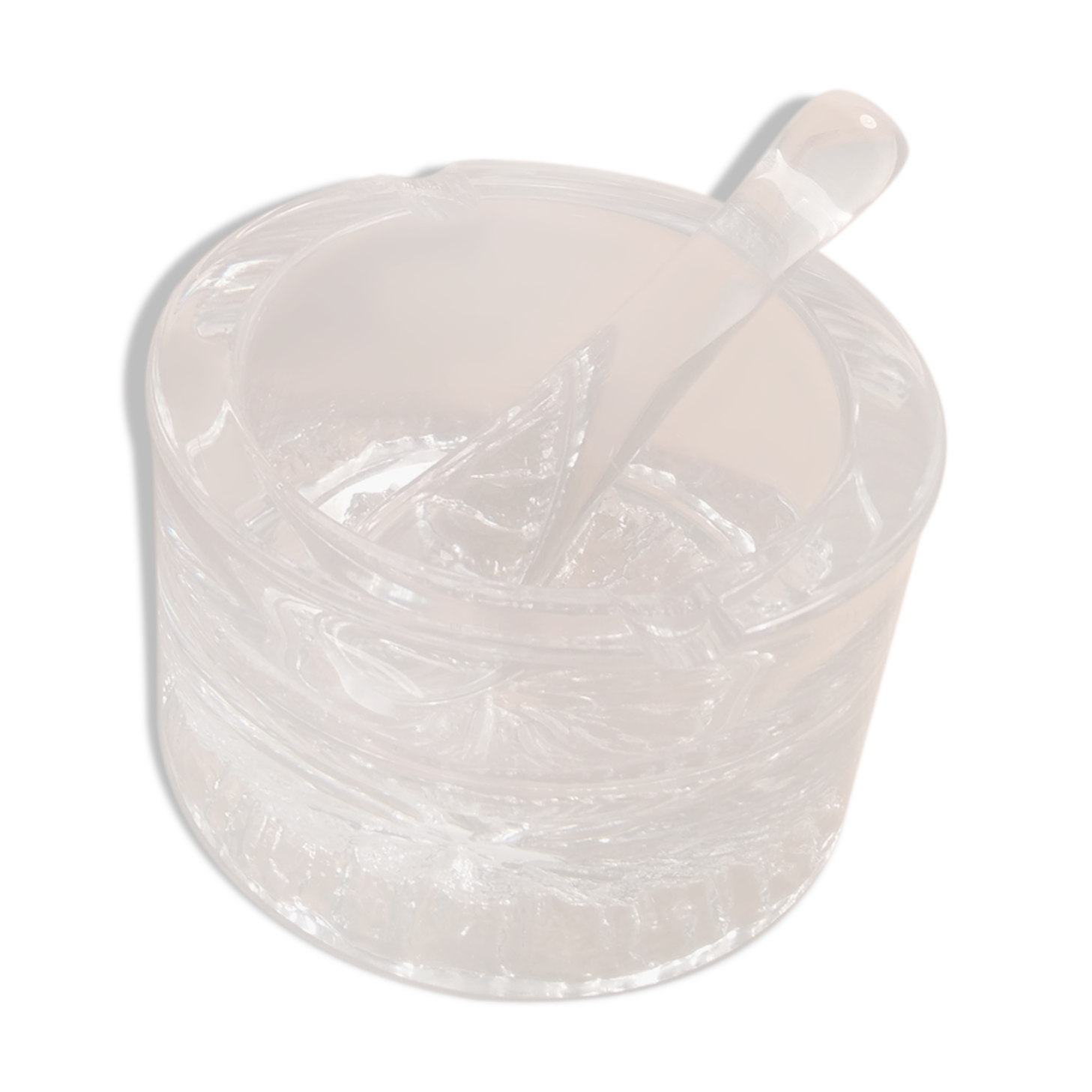 Daum crystal ashtray and pestle