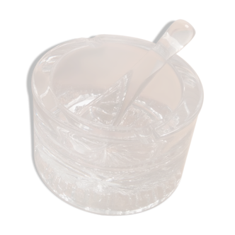 Daum crystal ashtray and pestle
