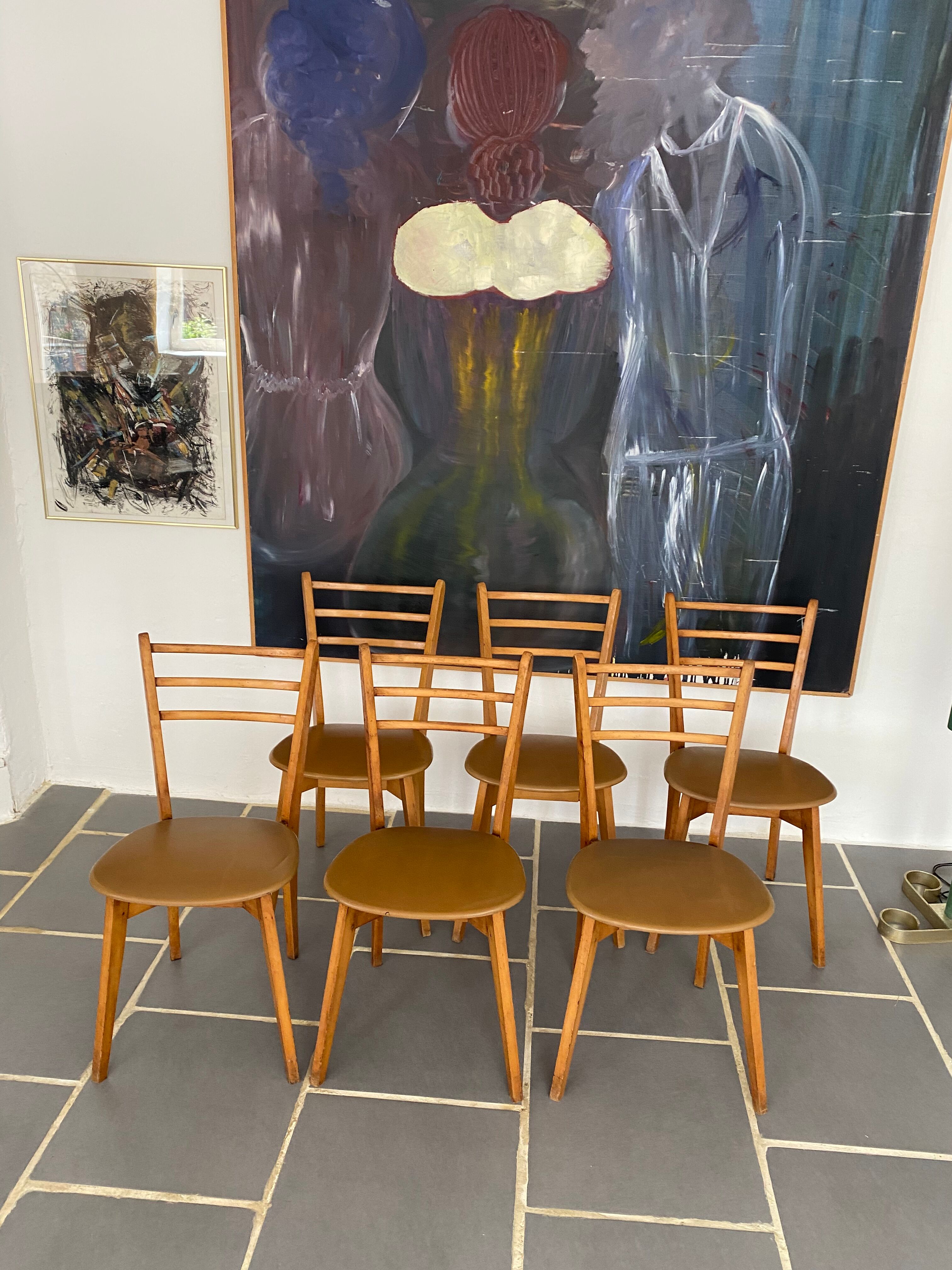 6 scandinavian chairs