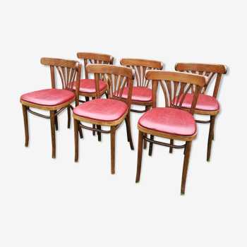 Set de 6 chaises bistrot vintage