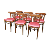 6 vintage bistro chairs
