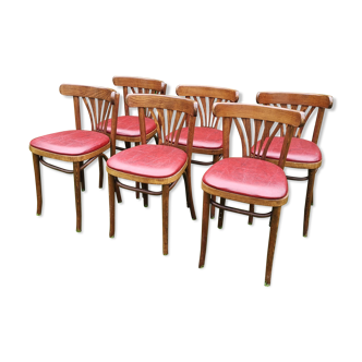 6 vintage bistro chairs