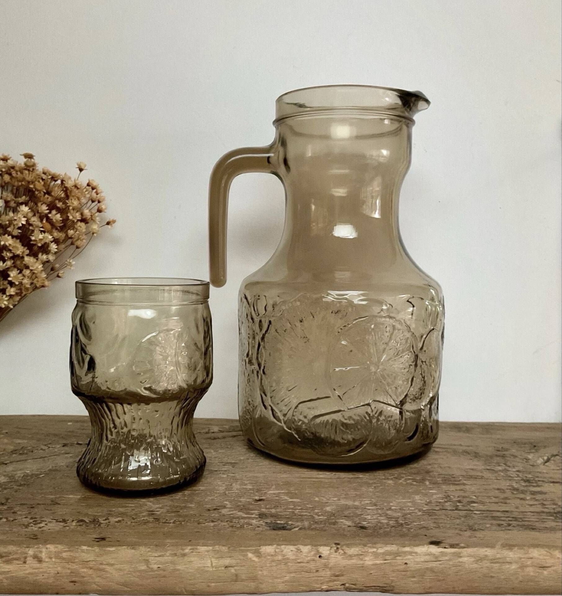 Smoked orangeade service Fidenza Italy vintage