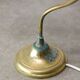 Mid Century Italian Table Lamp in Brass and Etched Glass