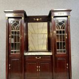 Empire style mahogany and gilded bronze display cabinet, circa 1880