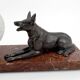 Art Deco Sculptural Night Light – German Shepherd, circa 1930