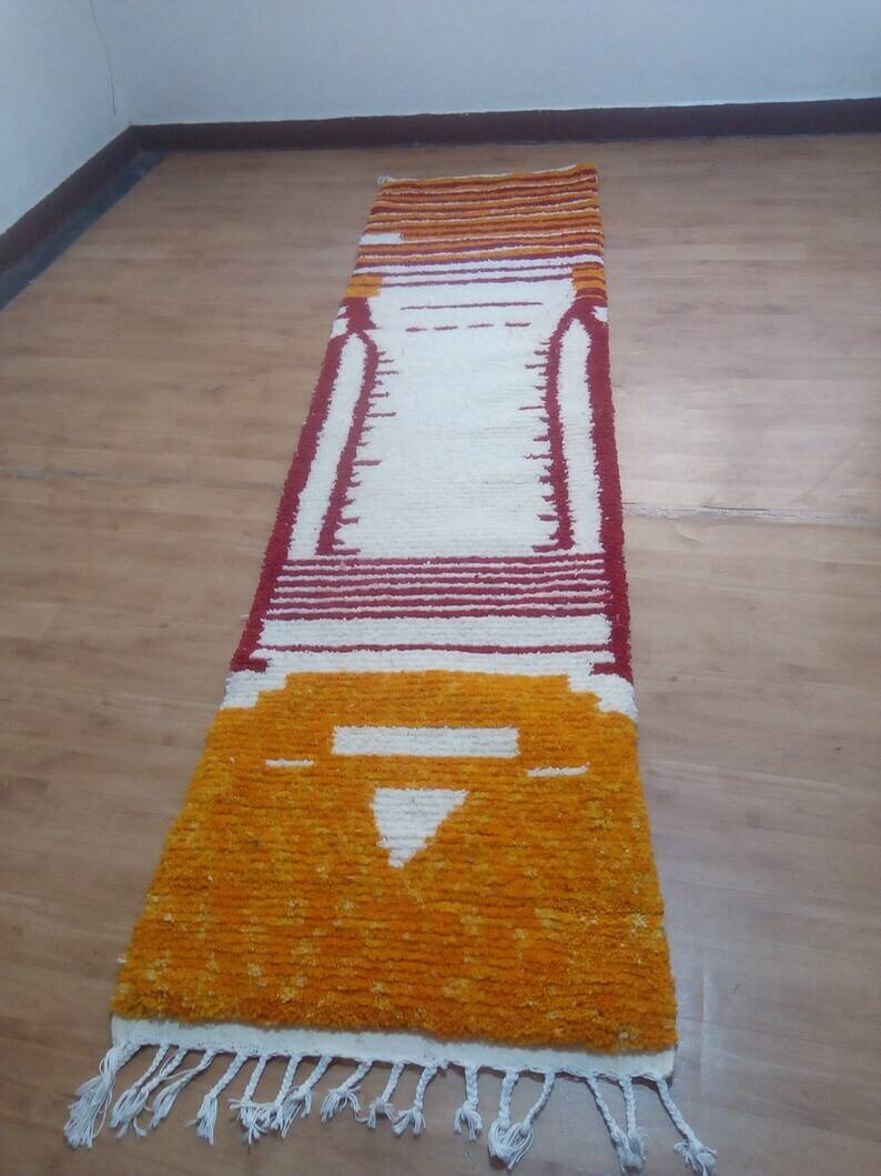 Tapis coureur - style tissé main du Maroc - 296 x 70 cm