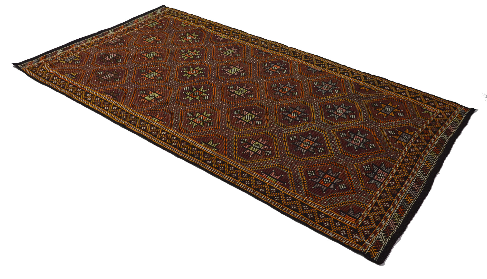 Anatolian handmade kilim rug 302 cm x 161 cm