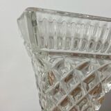 Vintage pressed molded glass vase 1960