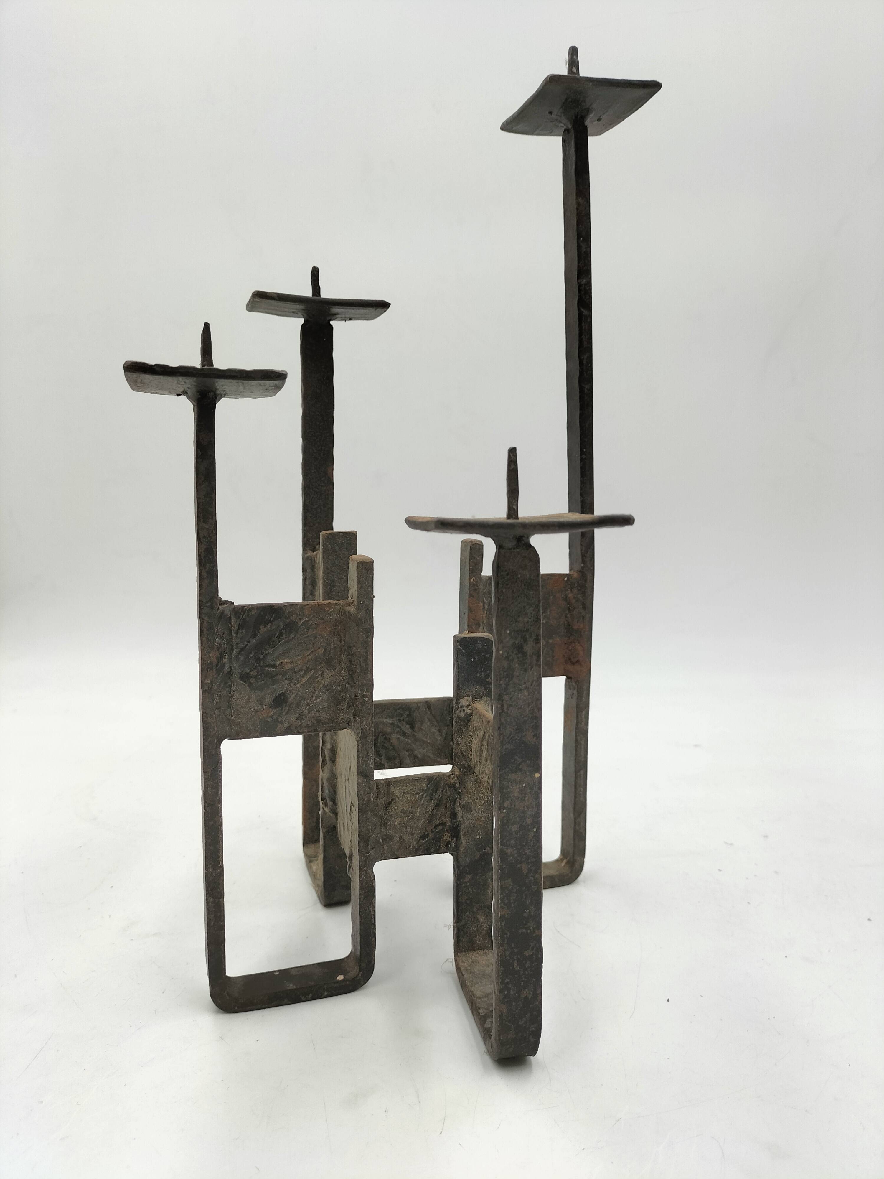 Brutalist candle holder