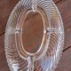 plat ovale à compartiments en verre