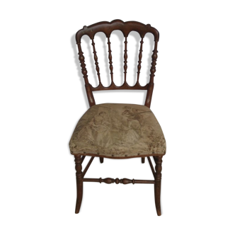 Napoleon lll chair old seating tapestry