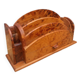 Mail holder in thuja, Art Deco style