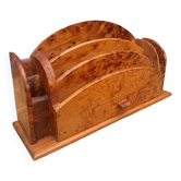 Mail holder in thuja, Art Deco style