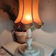 Lampe vintage avec pied en albâtre