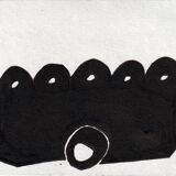 Ink drawing on paper by Gérald Foltête 2008 - 10x15 cm