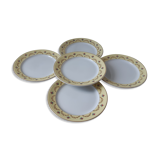 Set of 5 flat plates Luneville model Monaco