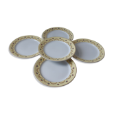 Set of 5 flat plates Luneville model Monaco