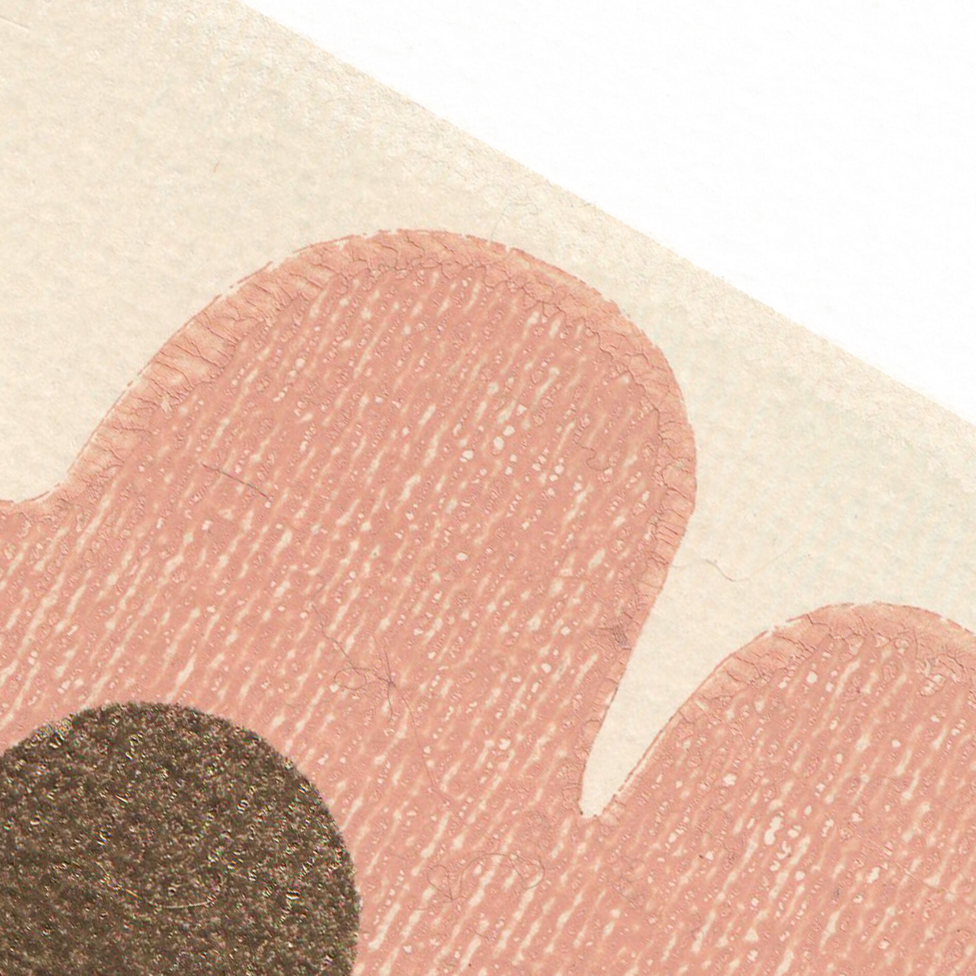 Monotype painting on paper, original dated and signed without frame