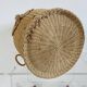 Corbeille de rangement en rotin tressé "hibou, chouette" 1970