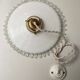 Suspension en opaline blanche