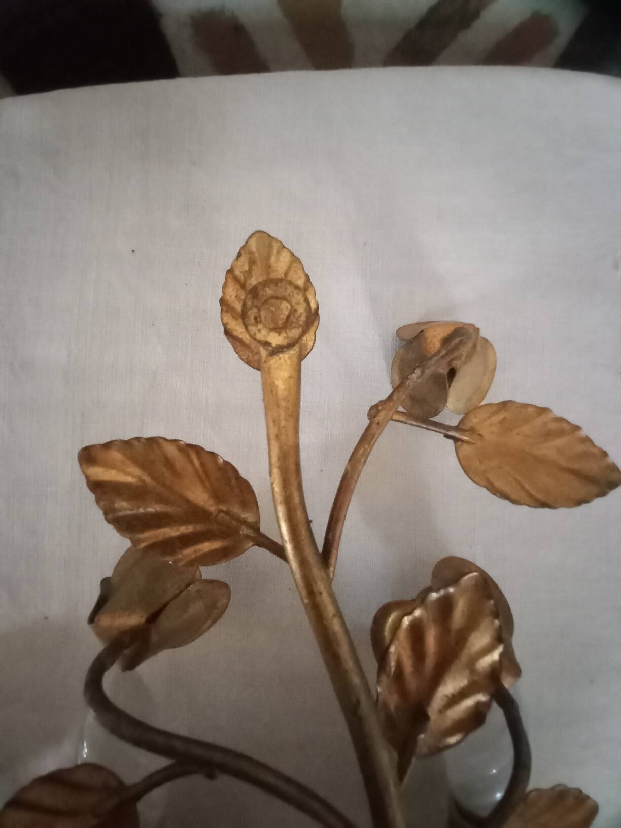 Double gold wall light