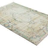 Anatolian handmade vintage rug 231 cm x 144 cm