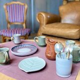 Service a cafe depareille -  faïence et grès - 9 personnes -13 pièces