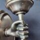 Ensemble de support salle de bain en métal et bronze vintage