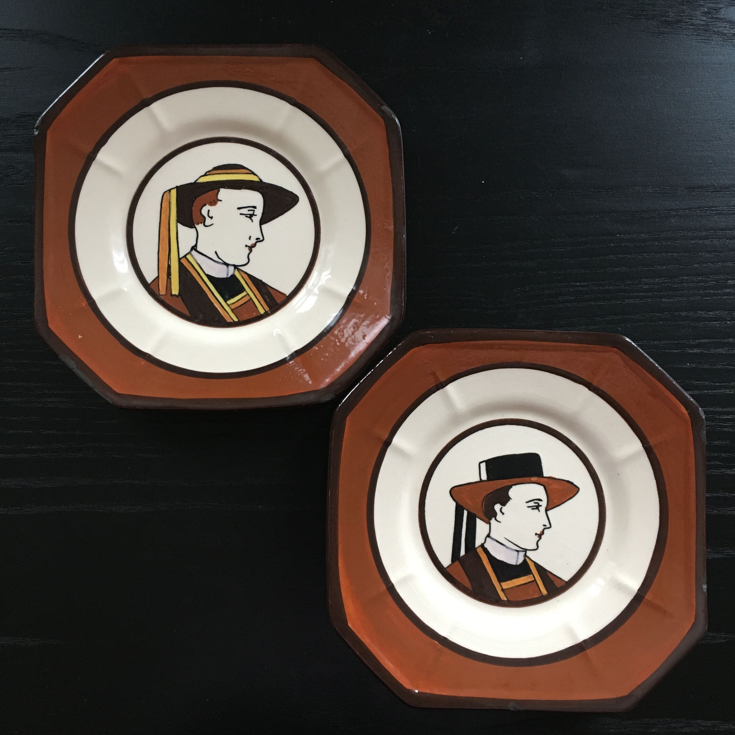 Pair of HB Quimper plates
