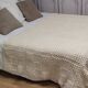 Antique crochet bed cover, 210x120cm, handmade