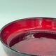 Vintage ruby red pressed glass bowl
