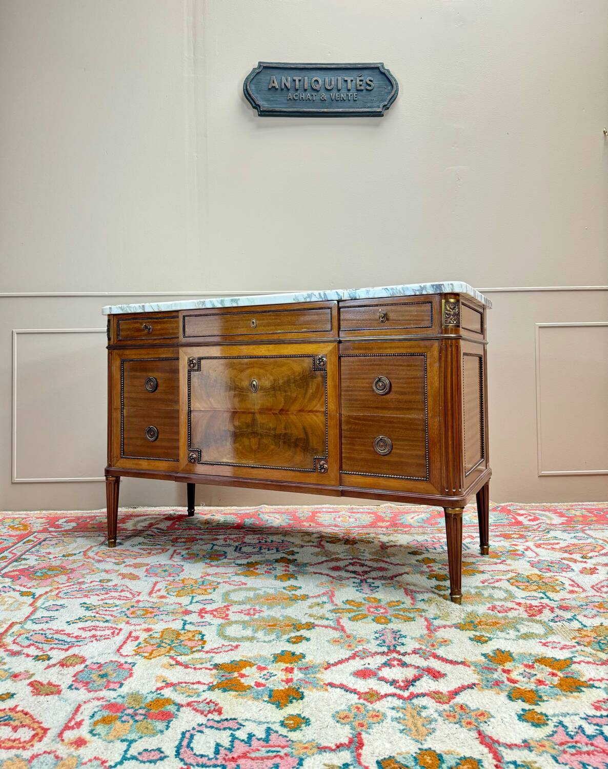 Louis XVI Style Mahogany Chest of Drawers