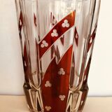 Bohemian glass vase