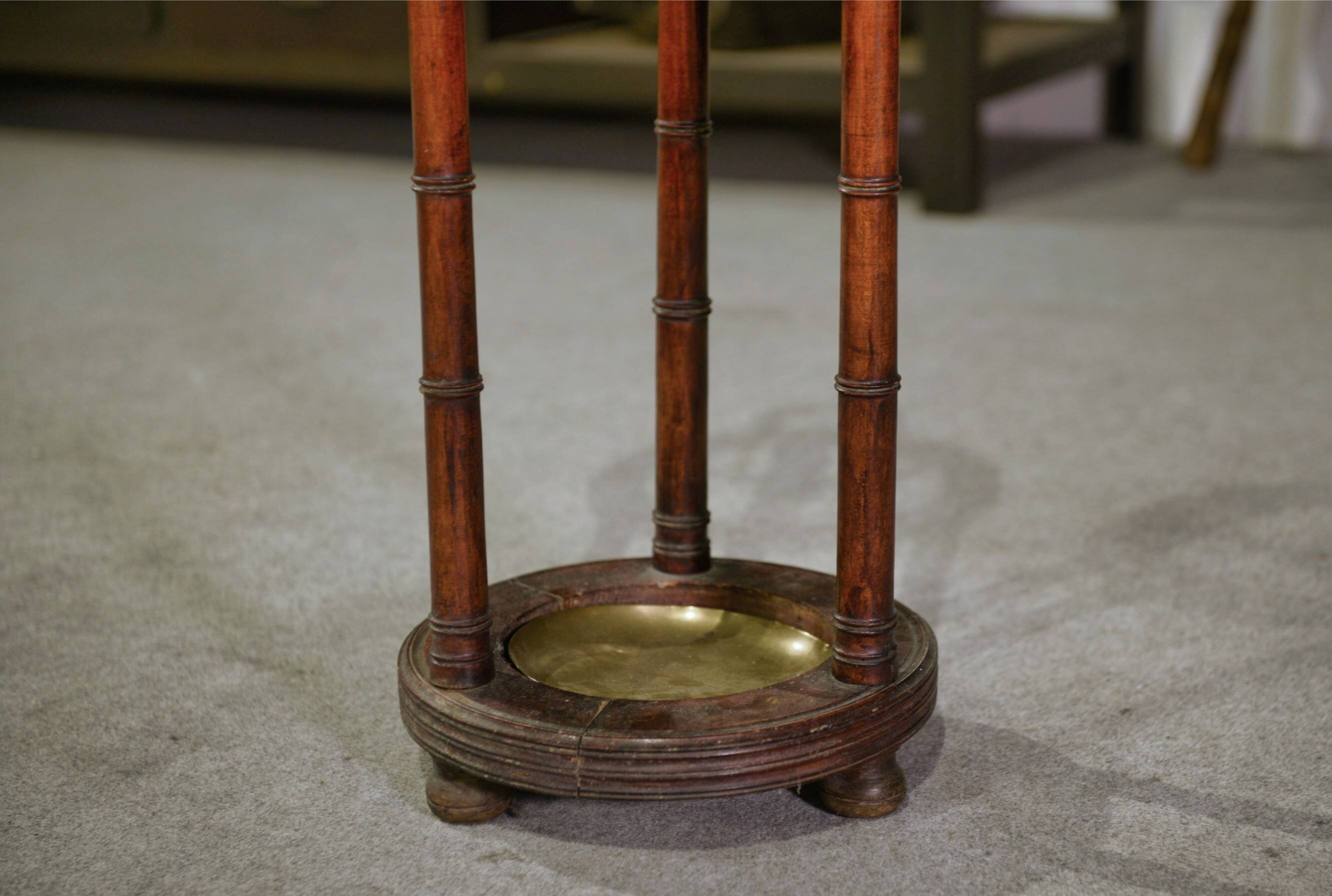 Beech umbrella stands imitating bamboo from the 1930s.
