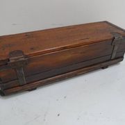 Vintage wooden military chest